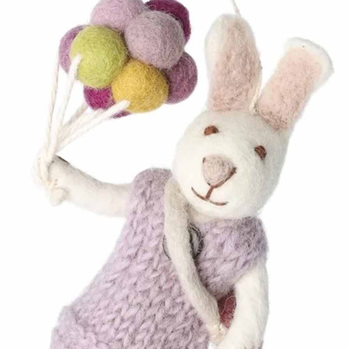 Gry & Sif - Anhänger Hase mit Ballons Filz