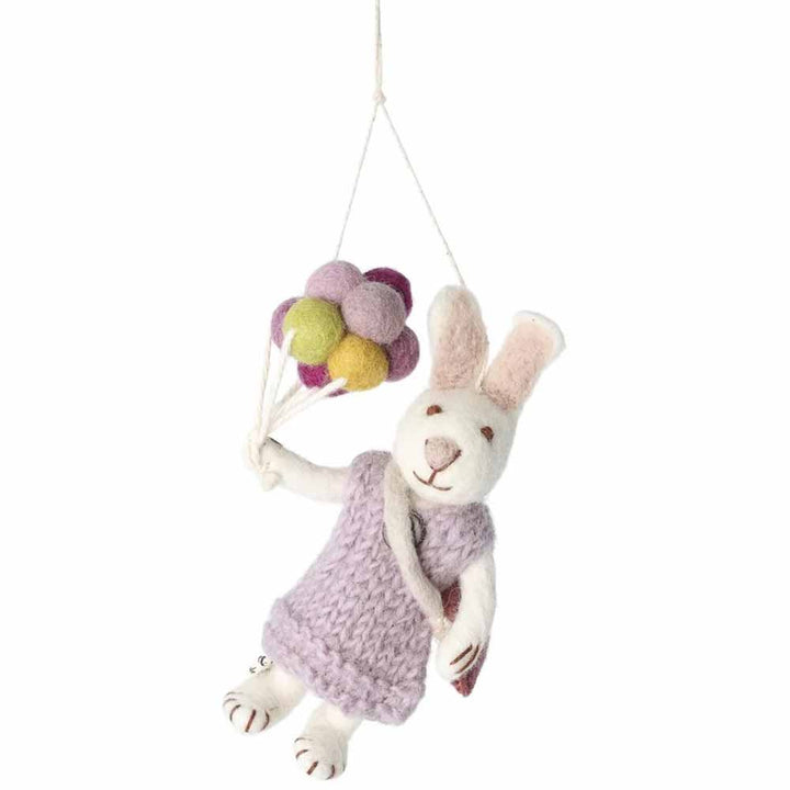 Gry & Sif - Anhänger Hase mit Ballons Filz