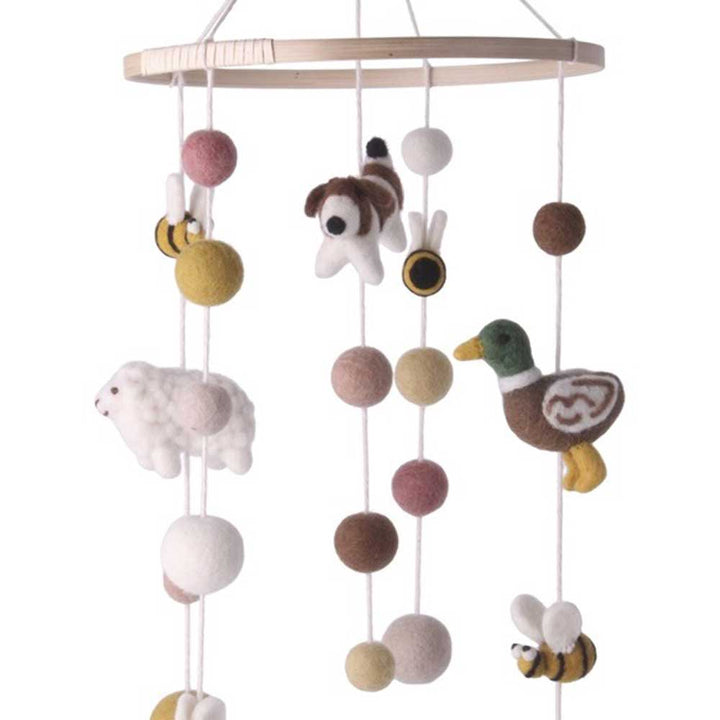 Gry & Sif - Baby Mobile Farmtiere