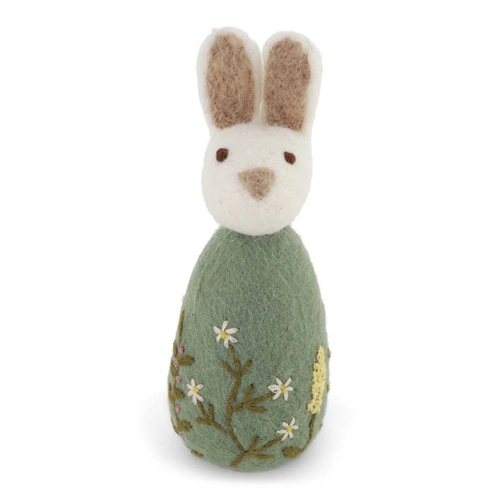 Gry & Sif - Großer Hase Filz mit Blumenstickerei