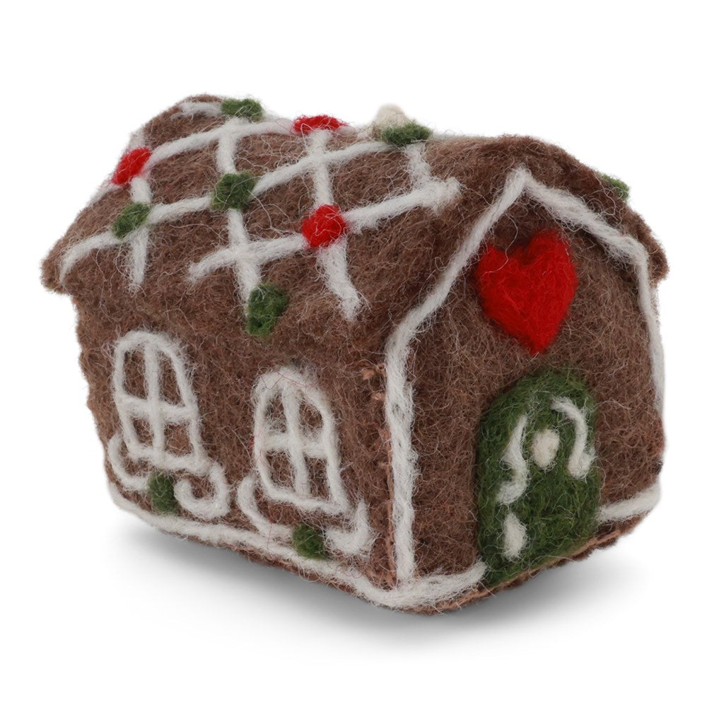 Gry & Sif - Großes Lebkuchenhaus mit Zuckerstange