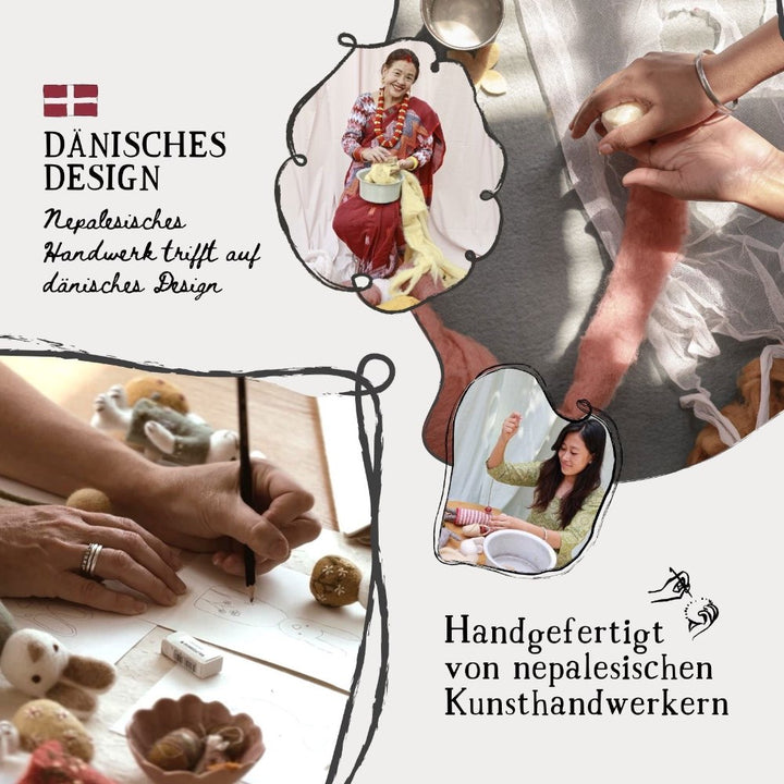 Gry & Sif - Kalpana Filz-Blumenstrauß - 11er Set