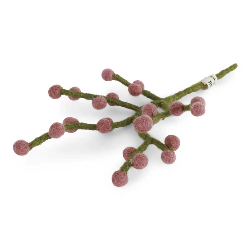 Gry & Sif - Mini-Zweig Filz mit Beeren