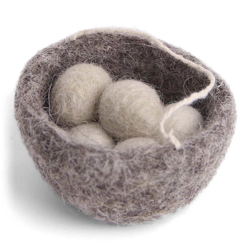 Gry & Sif - Nest mit Eier Filz