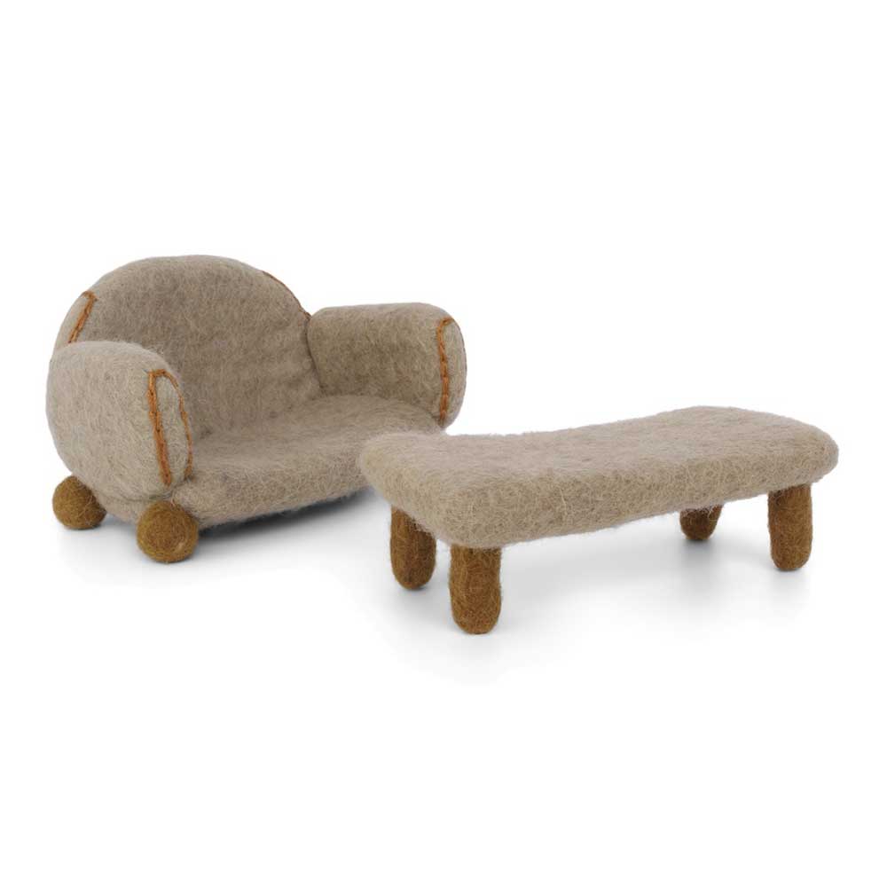Gry & Sif - Sofa & Couchtisch Filz