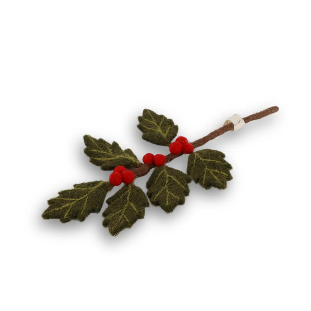 Gry & Sif - Mini Zweig Stechpalme Filz