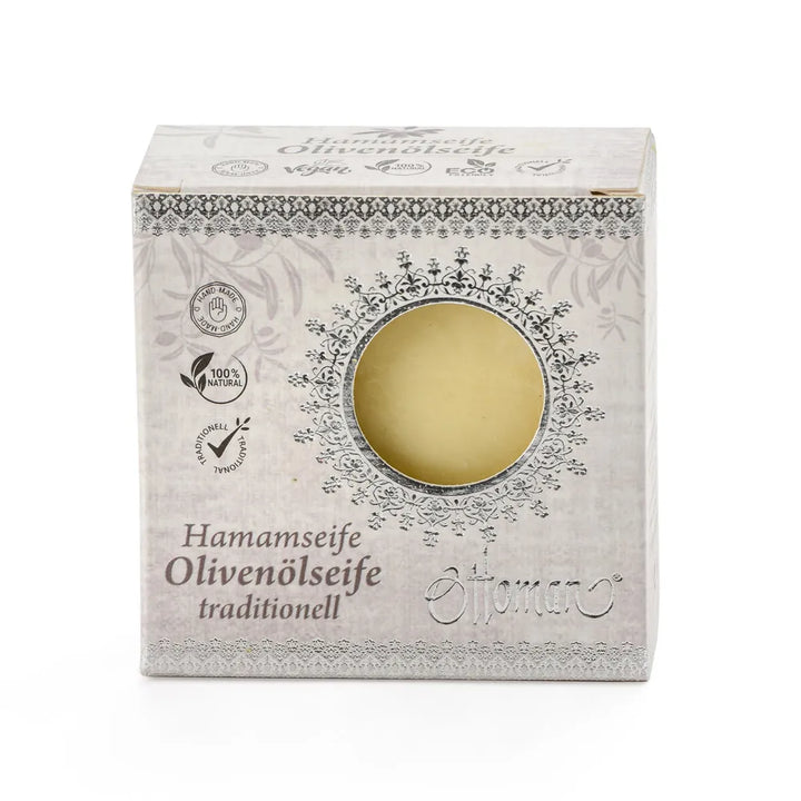 Ottoman - Hamam Olivenölseife weiß
