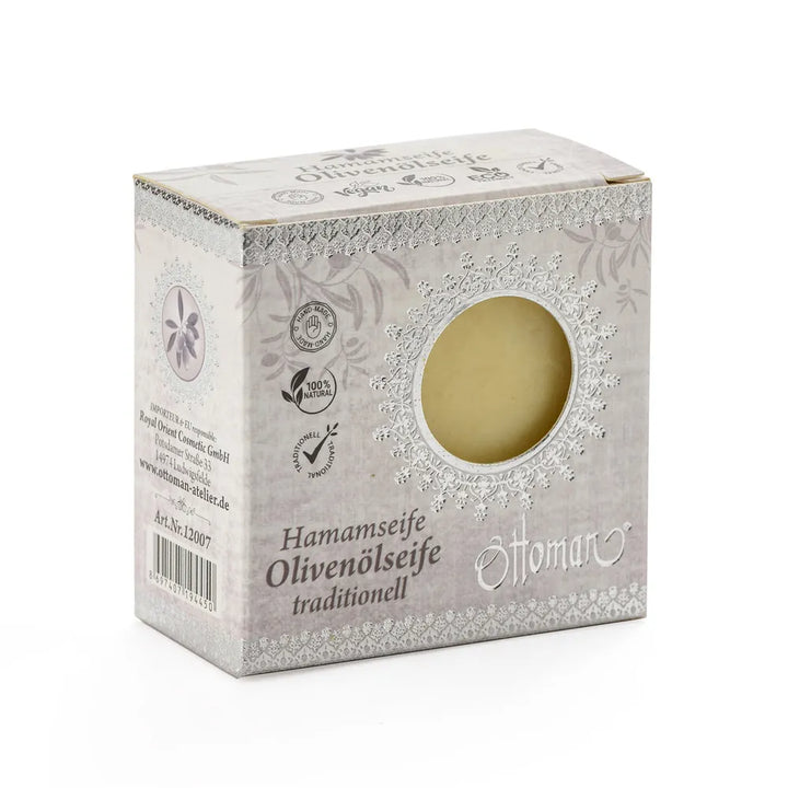 Ottoman - Hamam Olivenölseife weiß