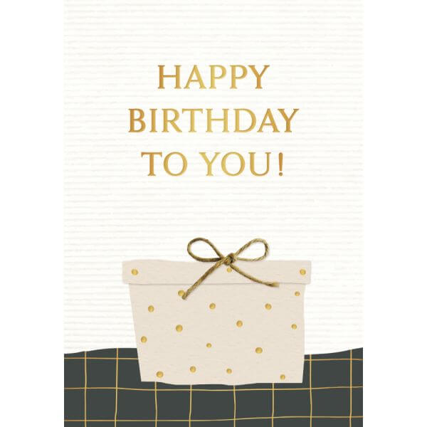 Happy Birthday Karte Geschenk-Motiv