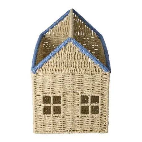 Rice - Haus Buchaufbewahrung Bast Blau
