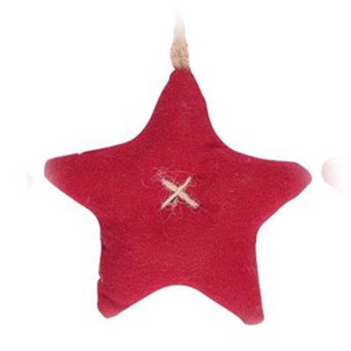 Ib Laursen - Anhänger Stern Stoff My Nostalgic Christmas