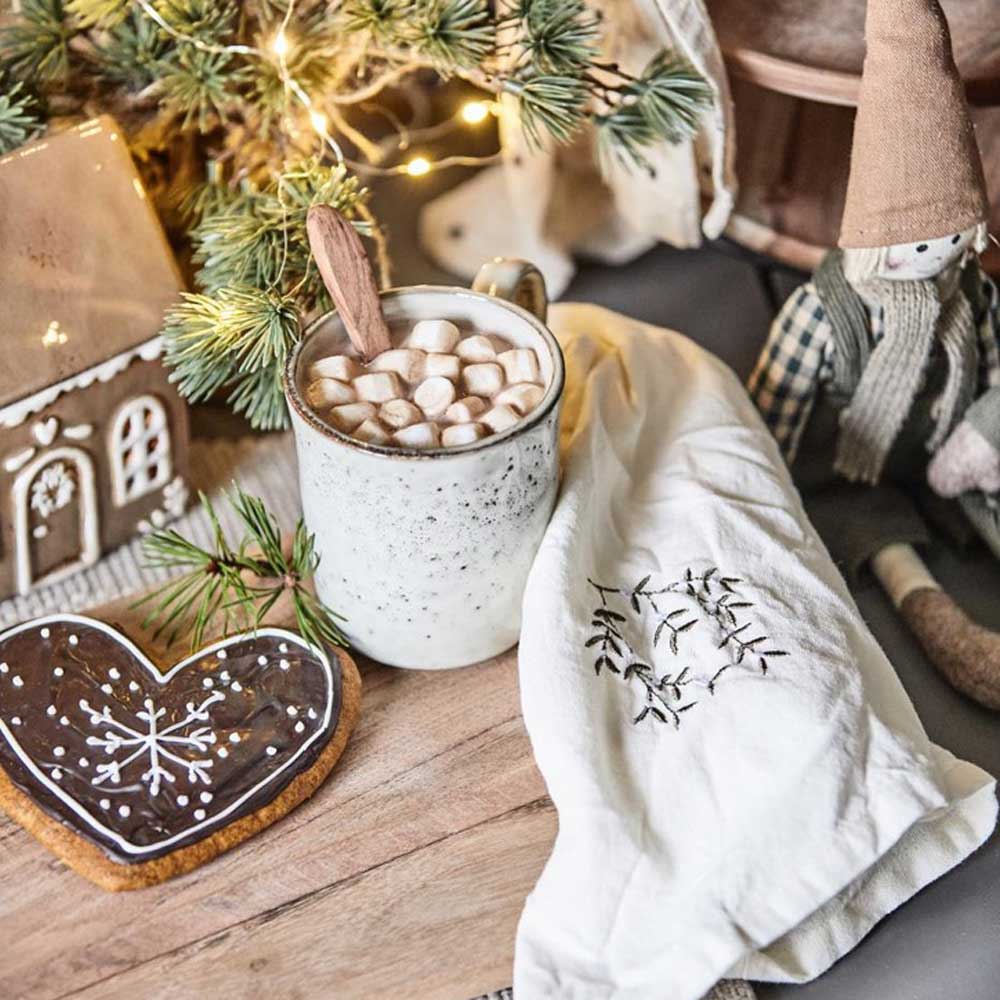 Ib Laursen - Haus für Teelicht Stillenat Gingerbread Türkranz