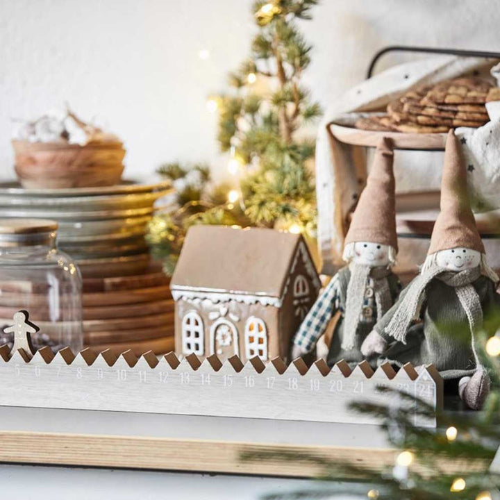 Ib Laursen - Haus für Teelicht Stillenat Gingerbread Türkranz