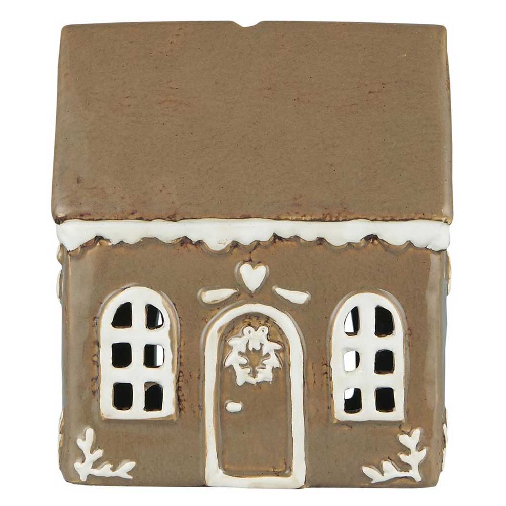 Ib Laursen - Haus für Teelicht Stillenat Gingerbread Türkranz