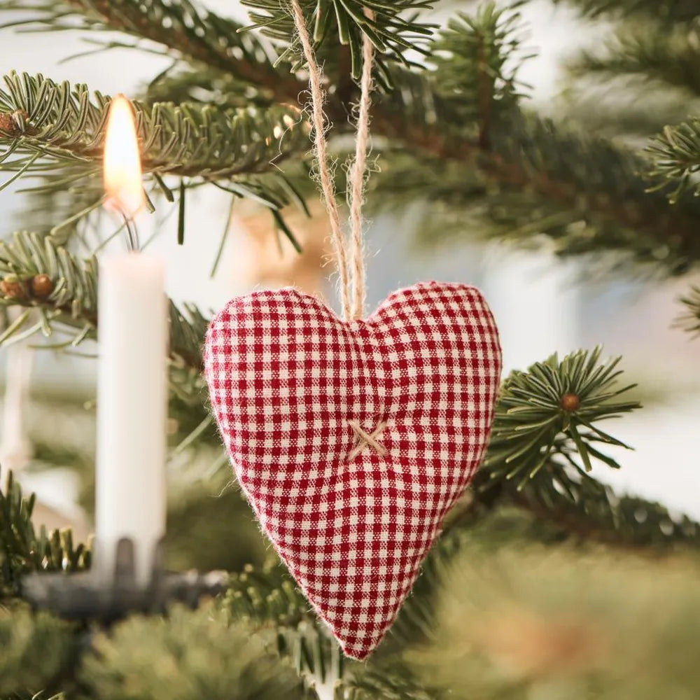 Ib Laursen - Herzen Anhänger rot My Nostalgic Christmas
