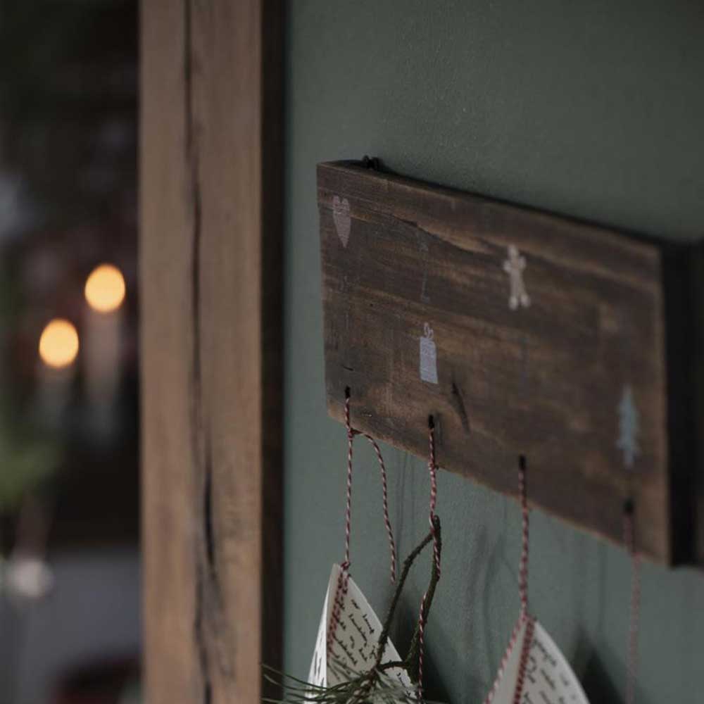 Ib Laursen - Holzschild Adventkalender 1-4