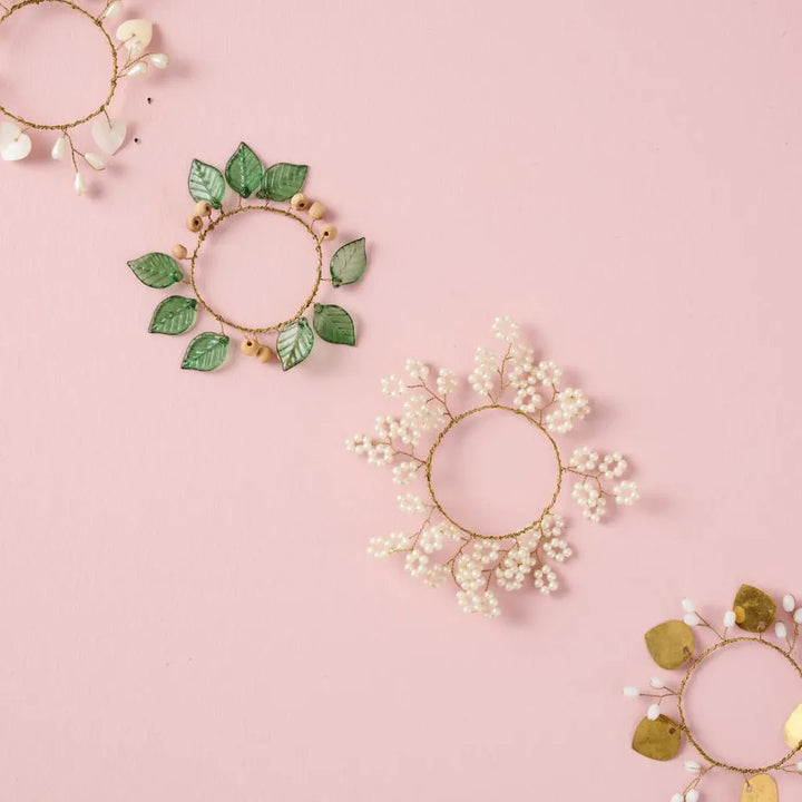 Ib Laursen - Kranz mini mit weißen Herzperlen Magic and Wishes