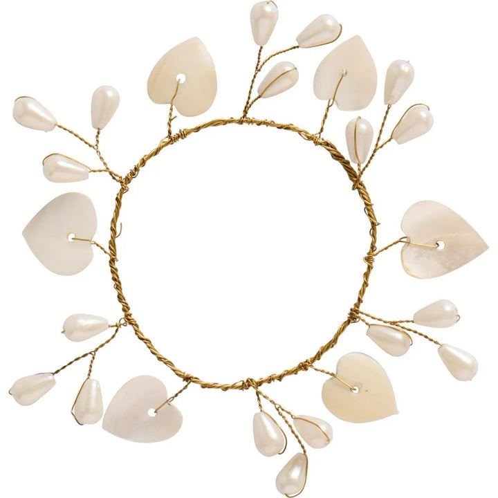 Ib Laursen - Kranz mini mit weißen Herzperlen Magic and Wishes