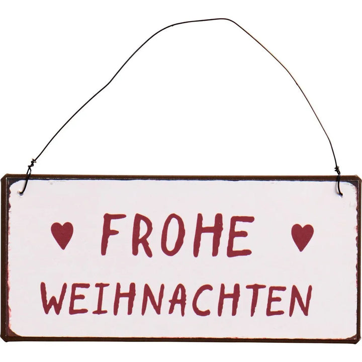 Ib Laursen - Metallschild Frohe Weihnachten