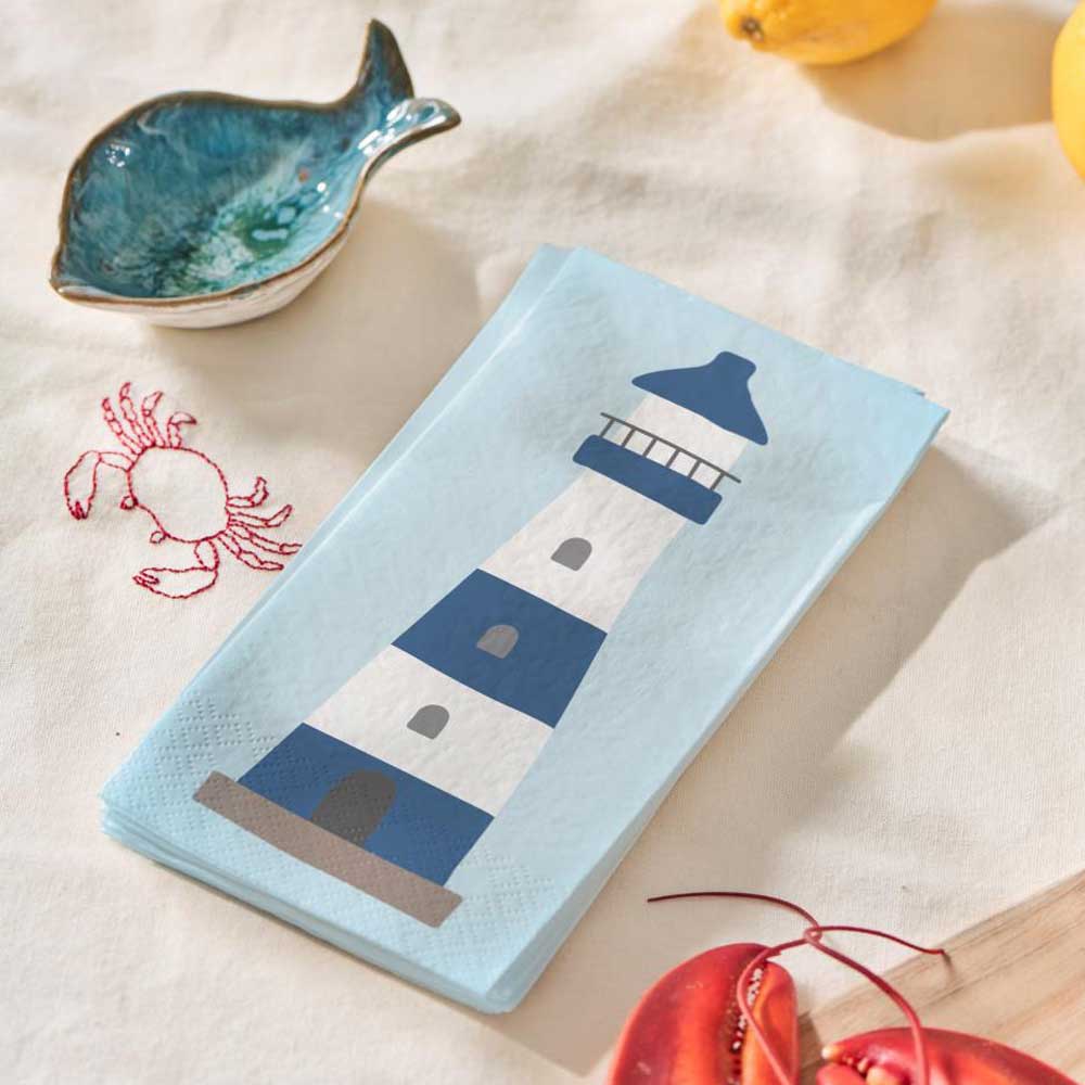 Ib Laursen - Serviette Leuchtturm 16 Stück