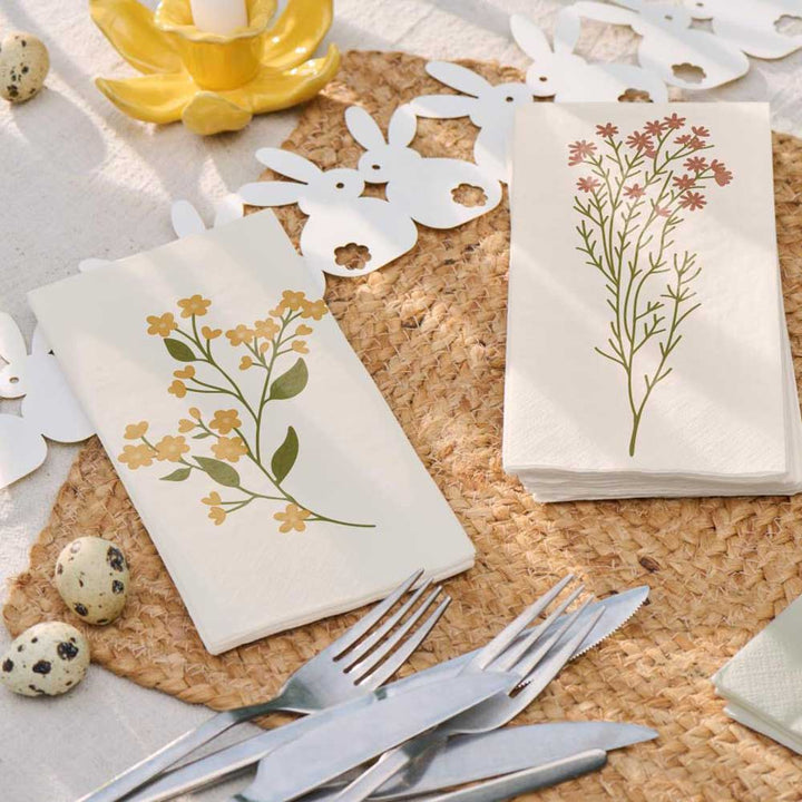 Ib Laursen - Serviette gelbe Blume 16 Stück