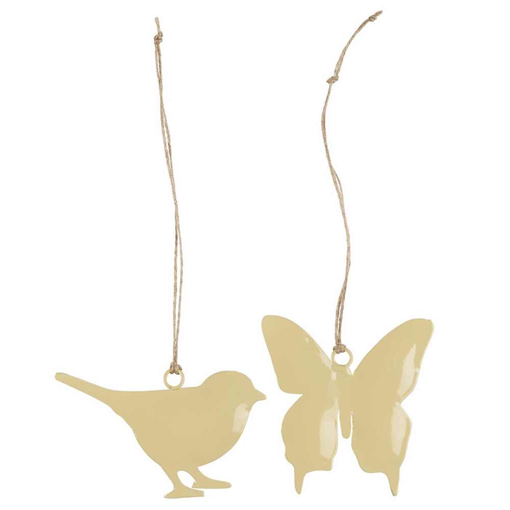 Ib Laursen - Vogel & Schmetterling Anhänger 2er-Set