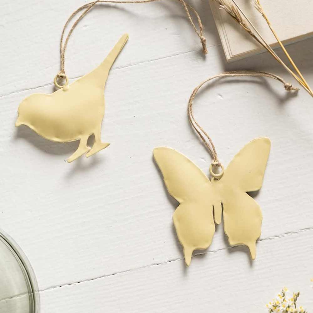 Ib Laursen - Vogel & Schmetterling Anhänger 2er-Set