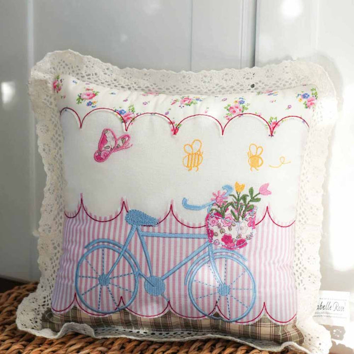 Isabelle Rose - Deko-Kissen Fahrrad 25x25 cm