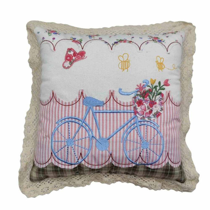 Isabelle Rose - Deko-Kissen Fahrrad 25x25 cm