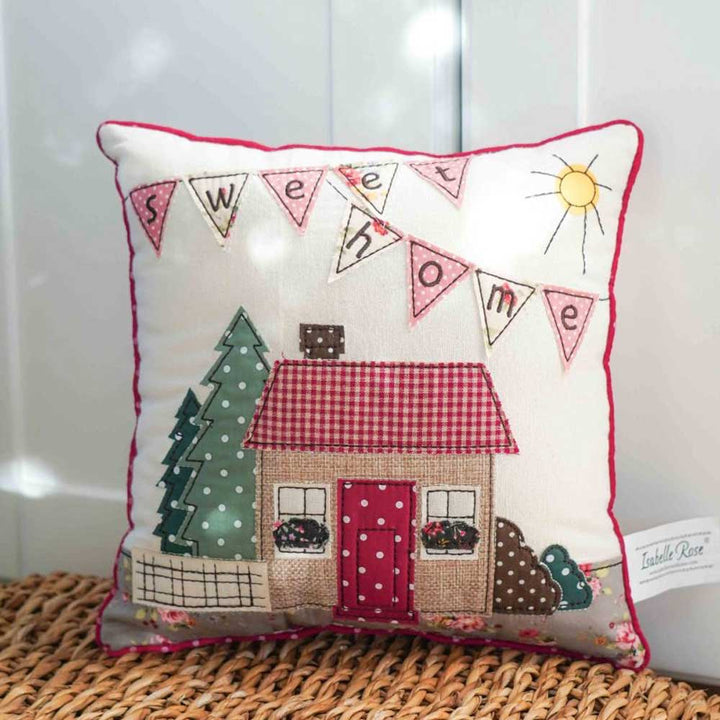 Isabelle Rose - Deko-Kissen Sweet Home 25x25 cm