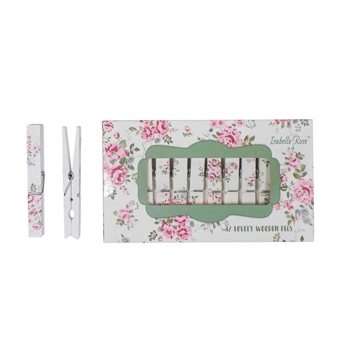 Isabelle Rose - Wäscheklammern Holz 12er-Set
