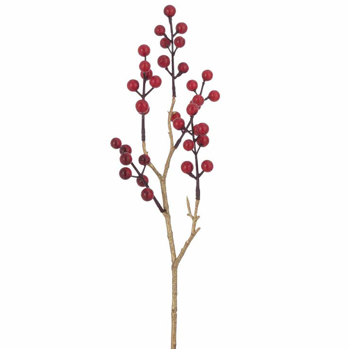 J-Line - Beeren Kunst Rot-Gold 50 cm