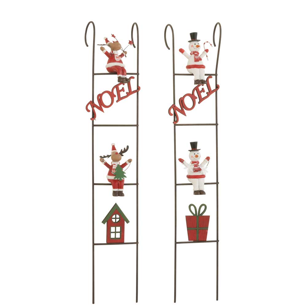 J-Line - Dekoleiter Noel Rentier & Schneemann