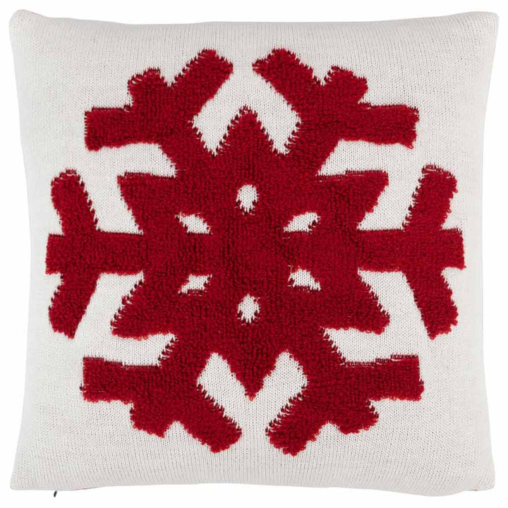 J-Line - Kissen Eiskristall Nordic red