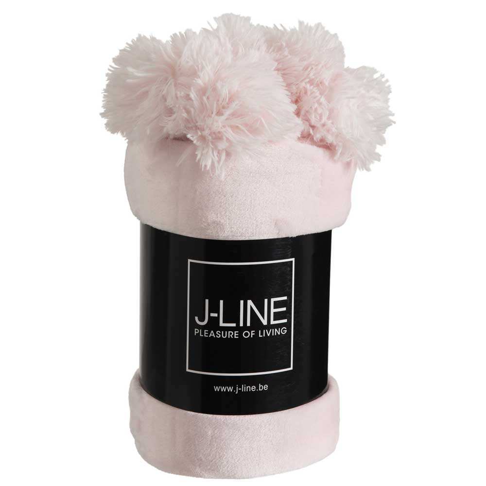 J-Line - Plaid Pompom Polyes