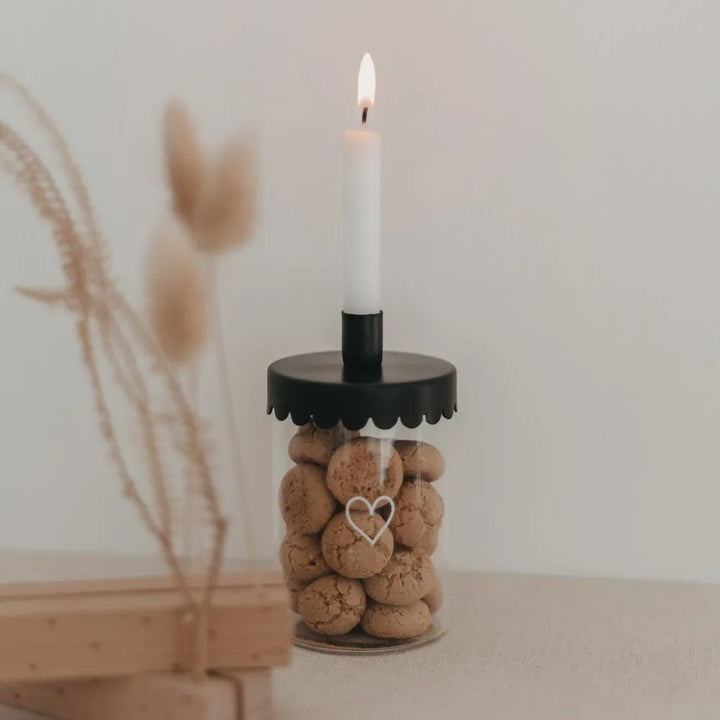 Eulenschnitt - Kerzenhalter Mini Welle