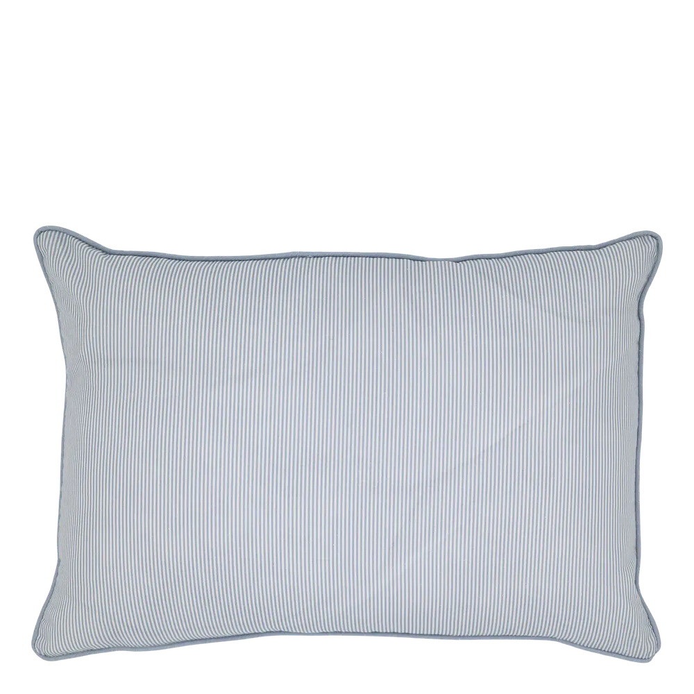 Chic Antique - Kissenhülle gestreift Sky Blue/Weiß 50x35 cm
