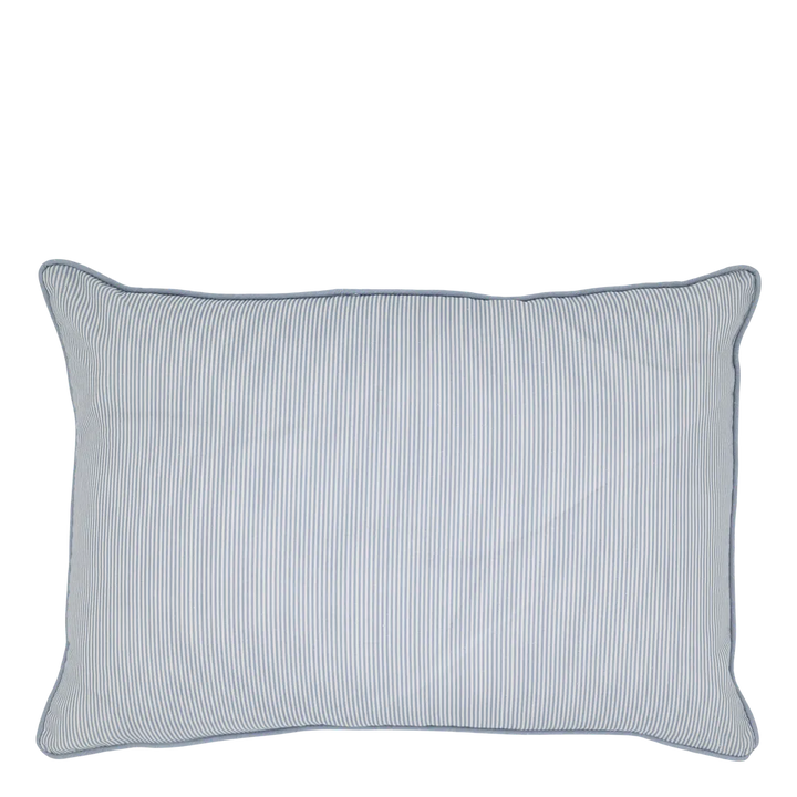 Chic Antique - Kissenhülle gestreift Sky Blue/Weiß 50x35 cm