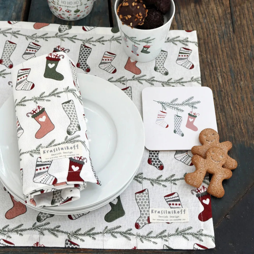 Krasilnikoff - Geschirrtuch Christmas Stockings