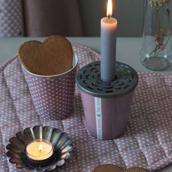Krasilnikoff - Happy Mug Micro dots Dusty Pink