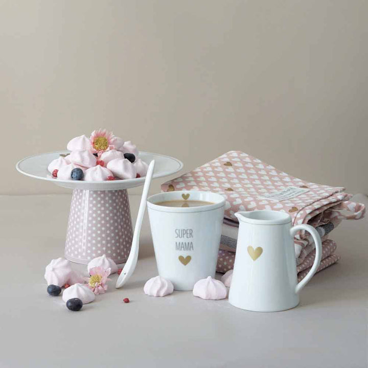 Krasilnikoff - Happy Mug Micro dots Dusty Pink