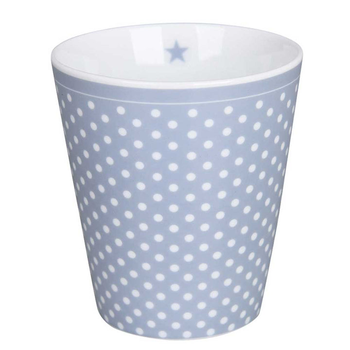 Krasilnikoff - Happy Mug kleine Punkte Dusty Blue