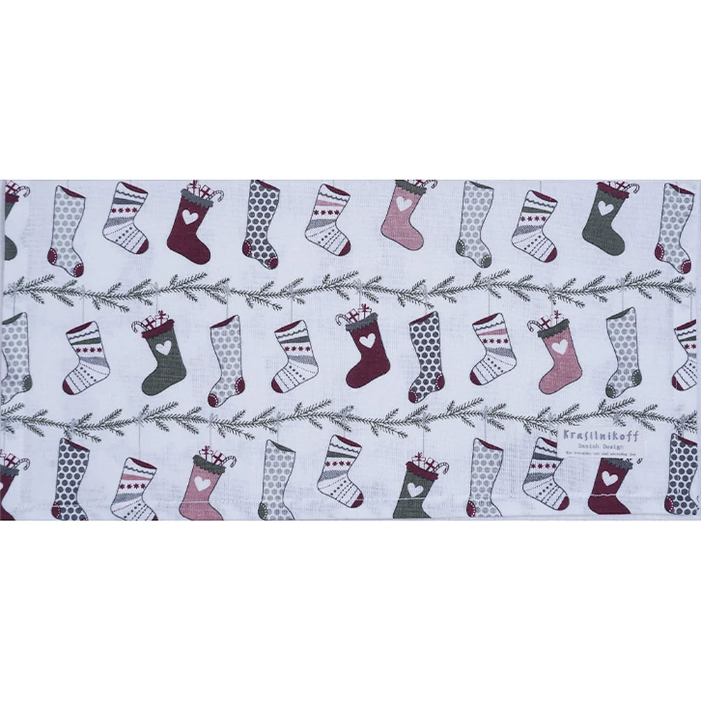 Krasilnikoff - Stoffserviette Christmas Stockings