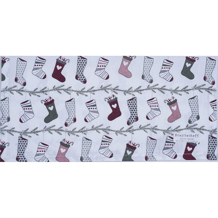 Krasilnikoff - Stoffserviette Christmas Stockings