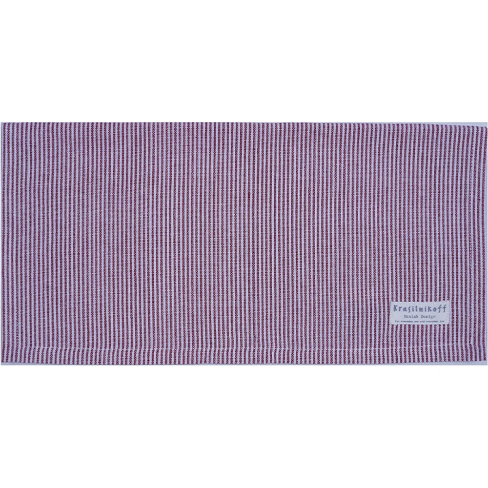 Krasilnikoff - Stoffserviette Thin Stripes Scarlet Red