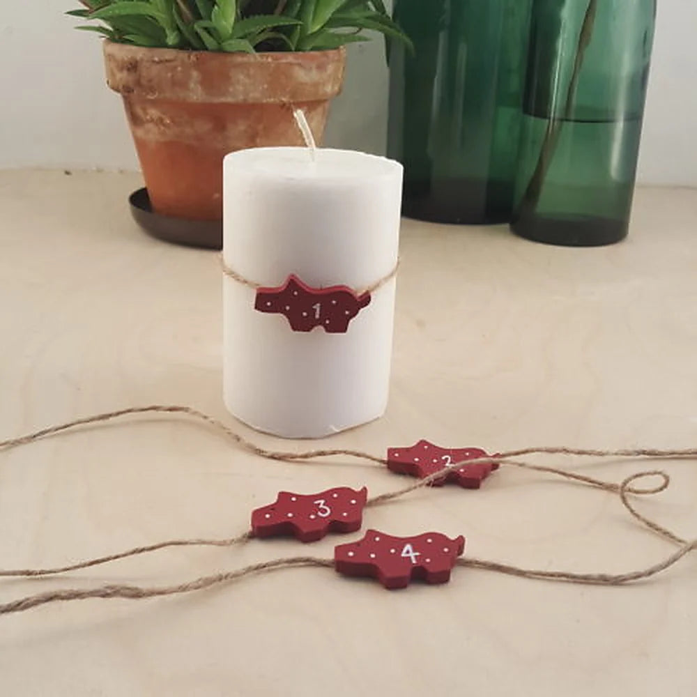 Madleys - Adventszahlen »Weihnachtsschwein« (1–4)