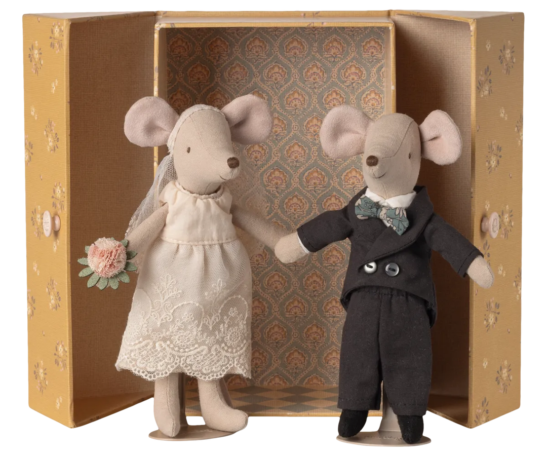 Maileg - Mäuse Hochzeitspaar in Box Mama und Papa
