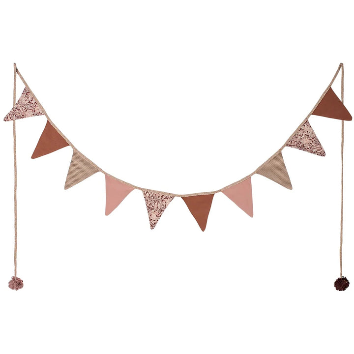 Maileg - Girlande Wimpelkette - Rose 280 cm