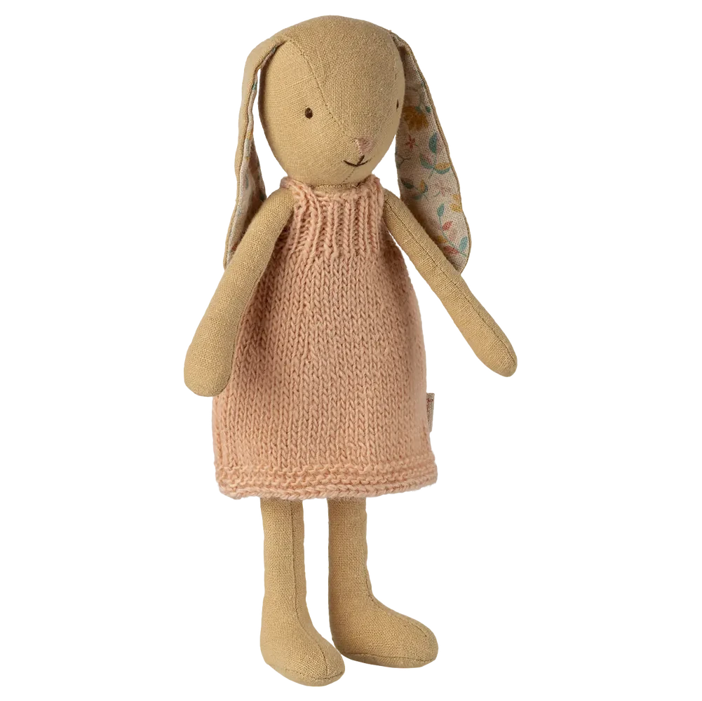 Maileg - Hase Bunny Größe 1 Cremegelb Strickkleid