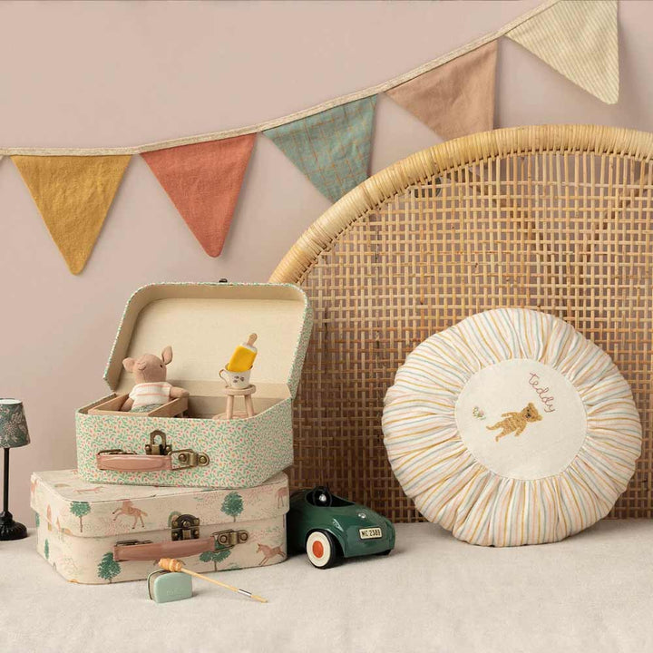 Maileg - Kissen rund Teddy striped